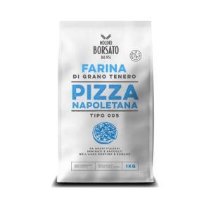 Farina per pizza napoletana , grano tenero tipo 00r, alta forza w=270 per impasti tradizionali, 5 kg, made in italy